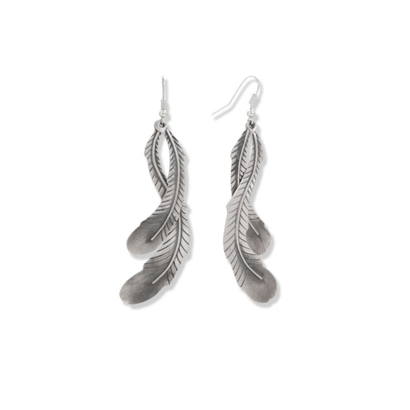 NATIVE STERLING SILVER EARRINGS - Picture 1 of 1